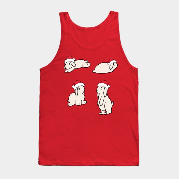 Fun Bun: Cream Santa Lop Tank Top by tuesdaysart